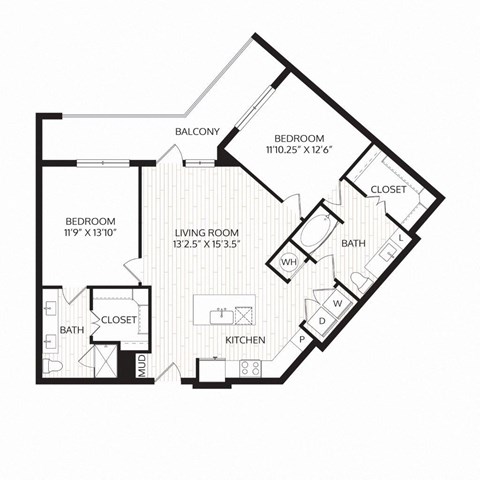 Aura Avant Apartments in Lewisville, Texas B2 Floor Plan